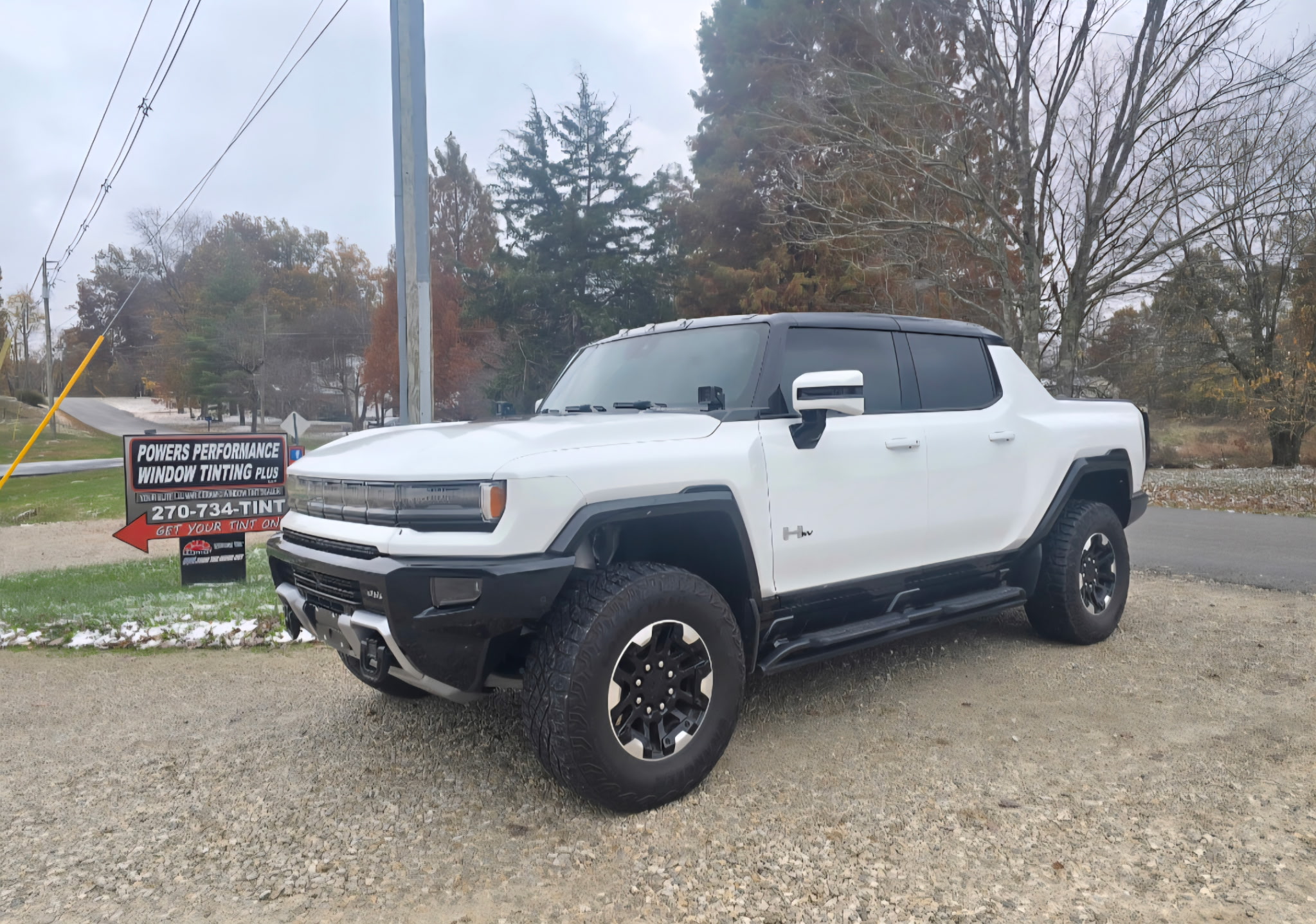 Hummer with window tint