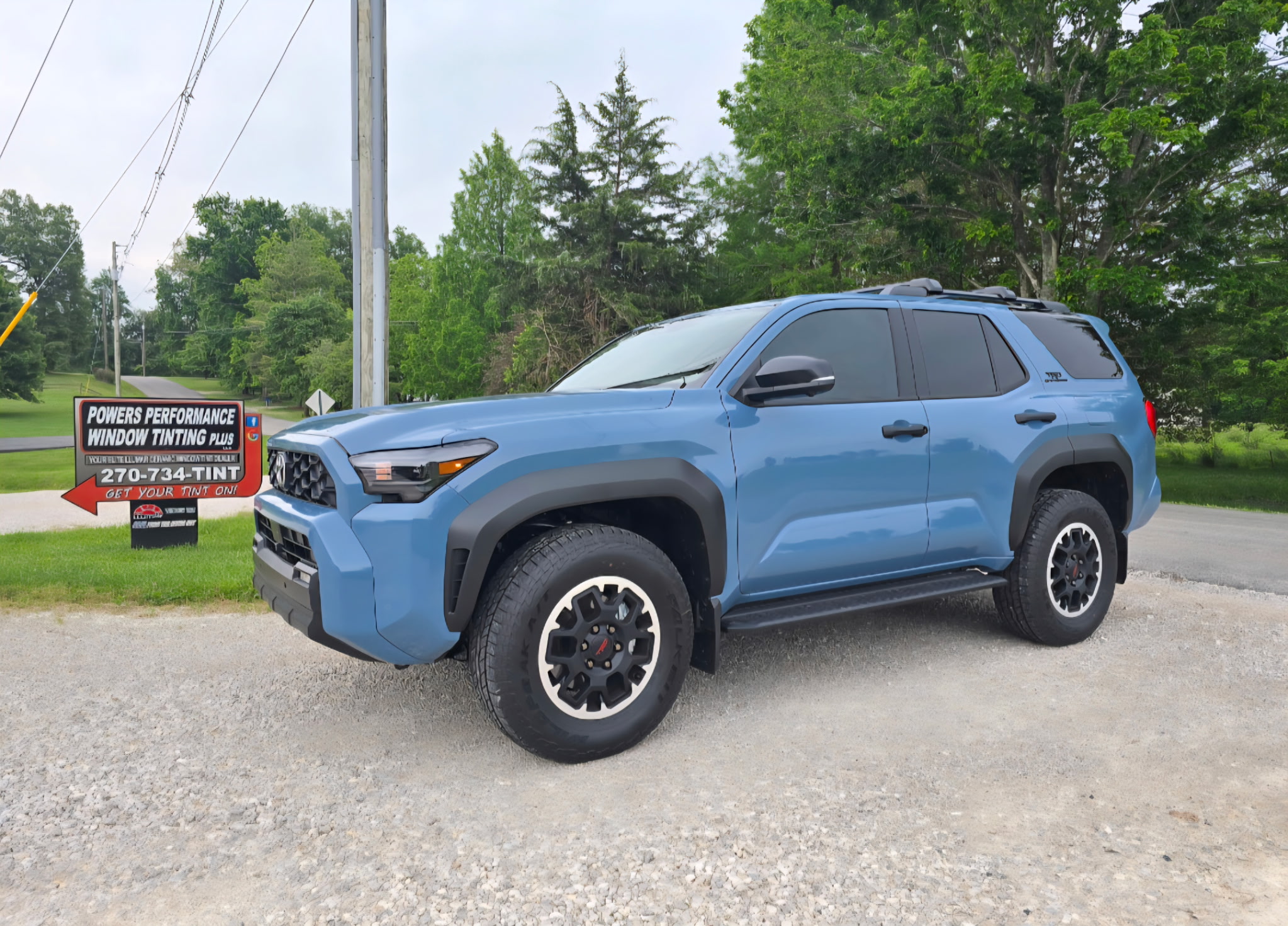 SUV with window tint