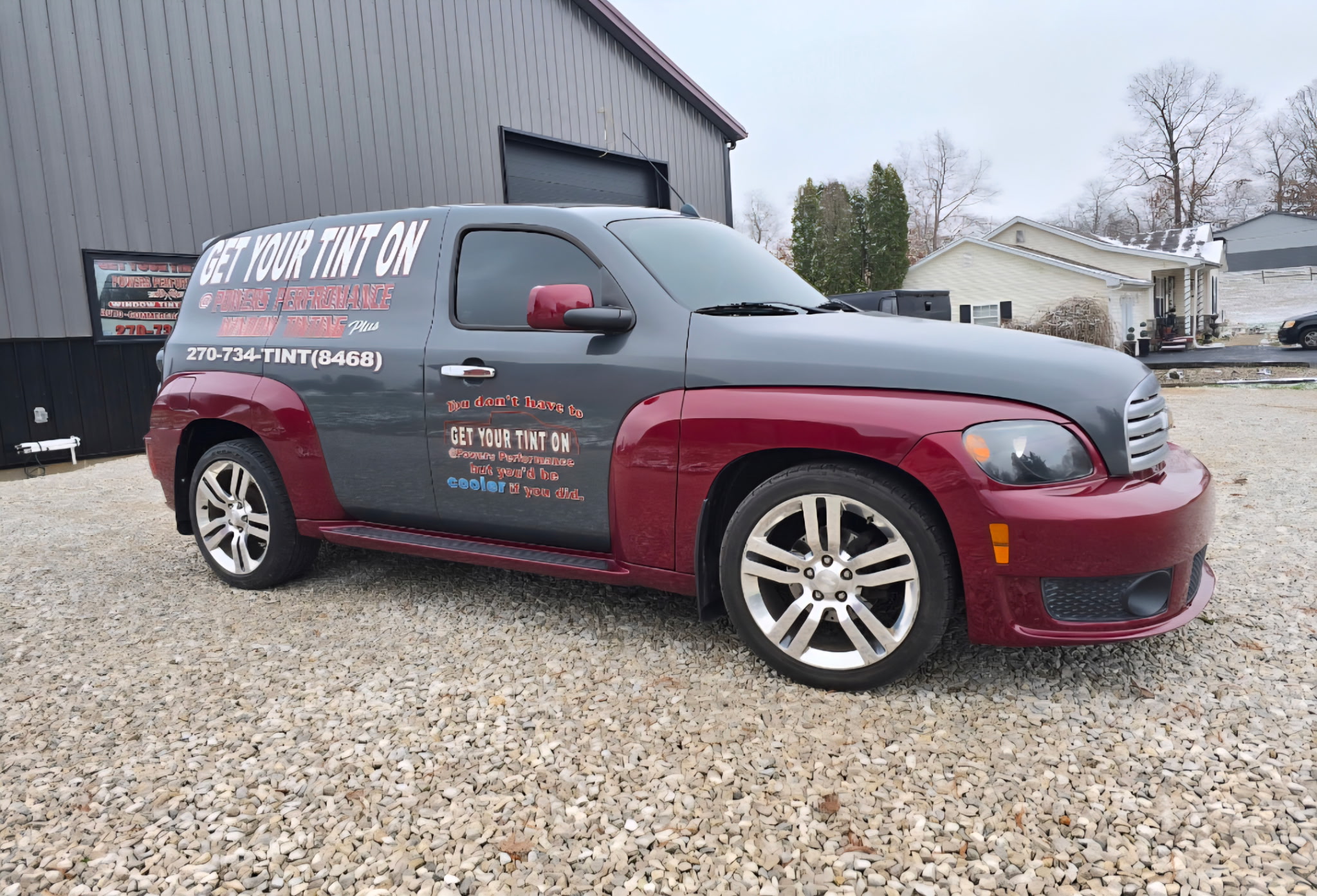 Get Your Tint On branded shop vehicle — Powers Performance window tinting, Elizabethtown KY